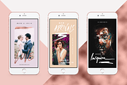Rose Gold Instagram Stories Pack, a Social Media Template by SilverStag Type Foundry (Thumbnail 15 of 18)
