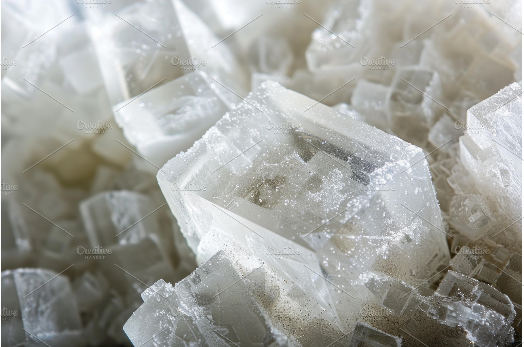 Macro close up of cubic crystal, a Technology Photo by Ylivdesign