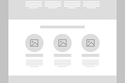 Wireframe Landing Page, a Wireframe Template by CreativeShaper (Thumbnail 4 of 5)