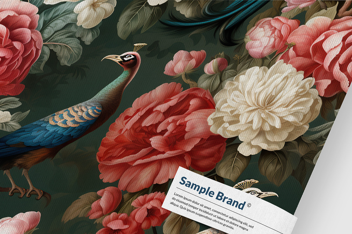 Peacock Seamless Pattern Bundle, a Pattern Graphic by AYAKA Studio Co. (Photo 8 of 13)