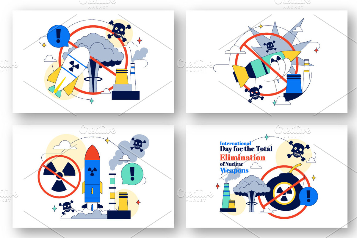10 Elimination of Nuclear Weapon, an Object Illustration by denayunebgt (Photo 3 of 4)