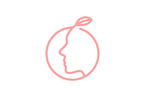 natural face of woman real line logo, a Branding & Logo Template by devastd