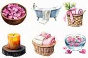 Black Girl Spa Day Clipart, an Illustration by OK Design (Thumbnail 3 of 5)