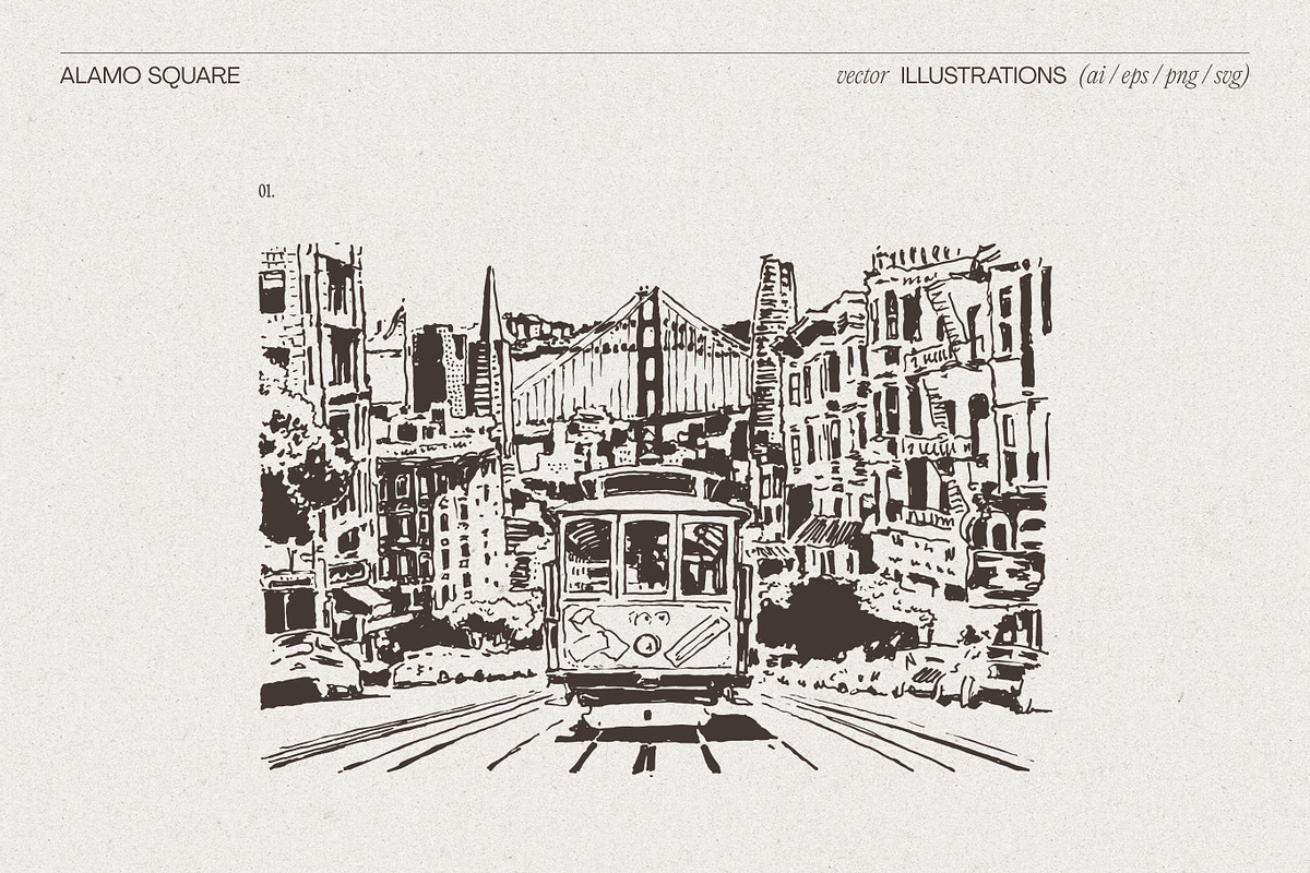 San Francisco Cityscape, a Work Illustration by TheMountBirdStudio (Photo 3 of 6)