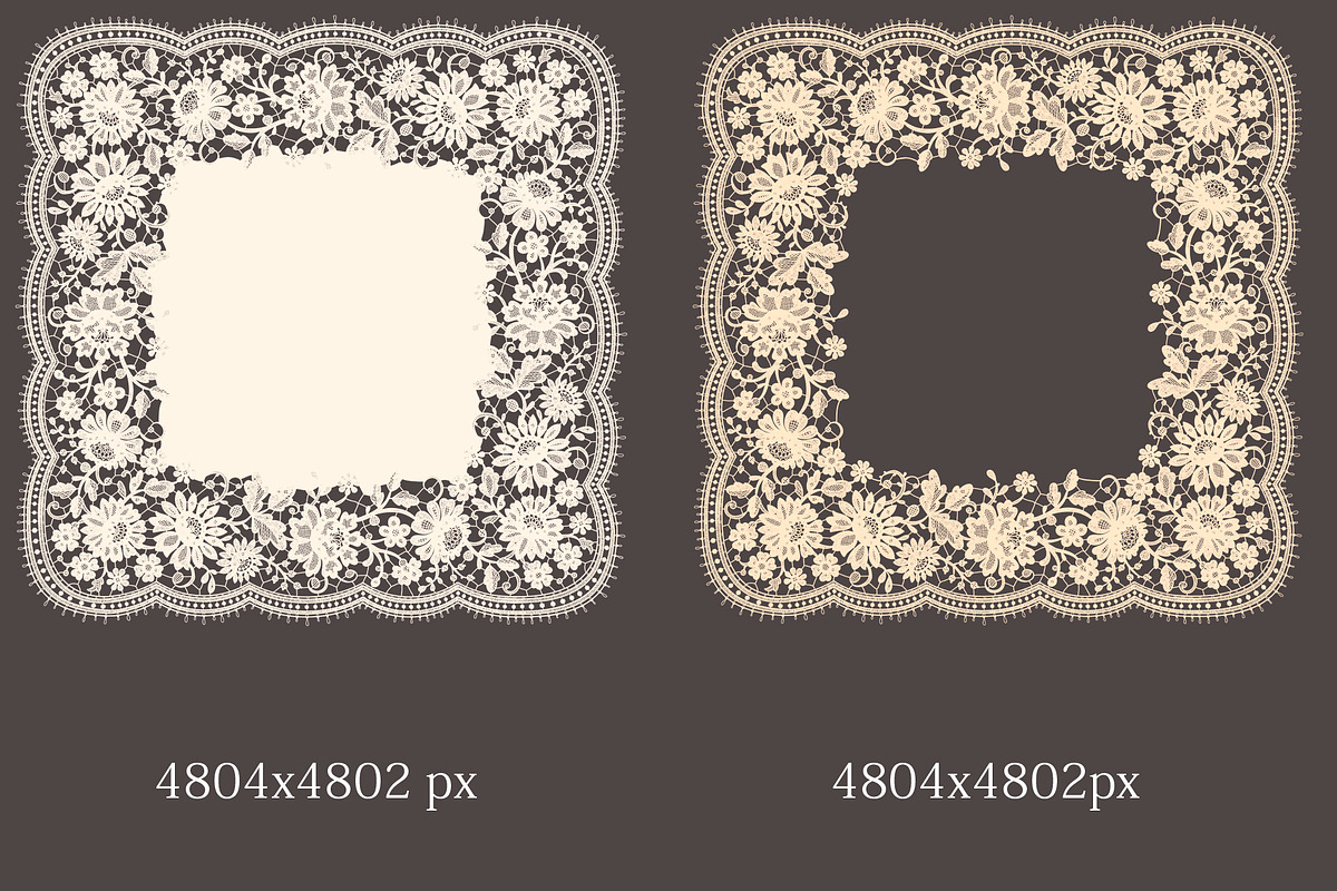 Classic lace frames and cliparts., a Pattern Graphic by Ajuga (Photo 9 of 9)