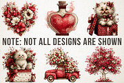 Whimsical Valentine's Day Clipart, an Illustration by RobertsArt (Thumbnail 5 of 5)