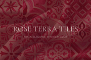 Rose Tiles Watercolor Collection, a Decorative Illustration by Liliia Polos Illustration (Thumbnail 7 of 8)