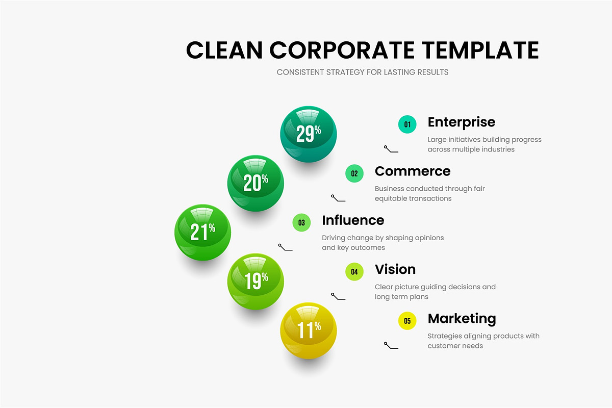 3D Ball Infographic Design Screens, a Presentation Template by provector (Photo 31 of 31)