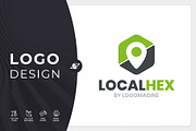 Local Hex Logo Template, a Branding & Logo Template by LOGOMAGINE (Thumbnail 1 of 16)