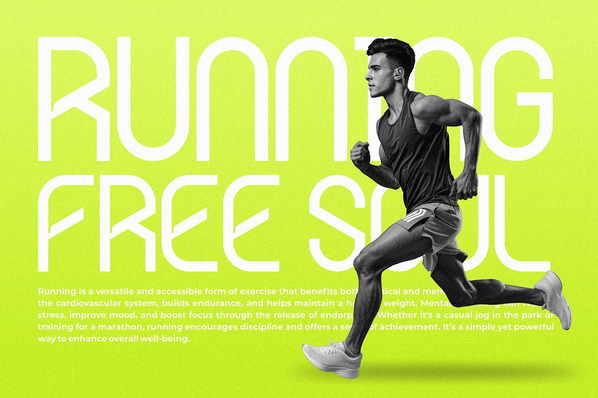 Seventy Five - Sporty Display Font, a Sans Serif Font by figuree studio (Photo 2 of 9)