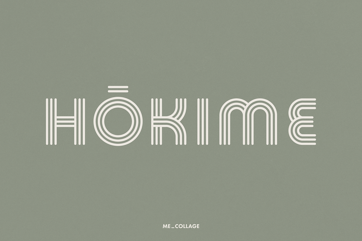 HOKIME - Zen Font With a Retro Vibe, a Sans Serif Font by ME_COLLAGE (Photo 17 of 17)