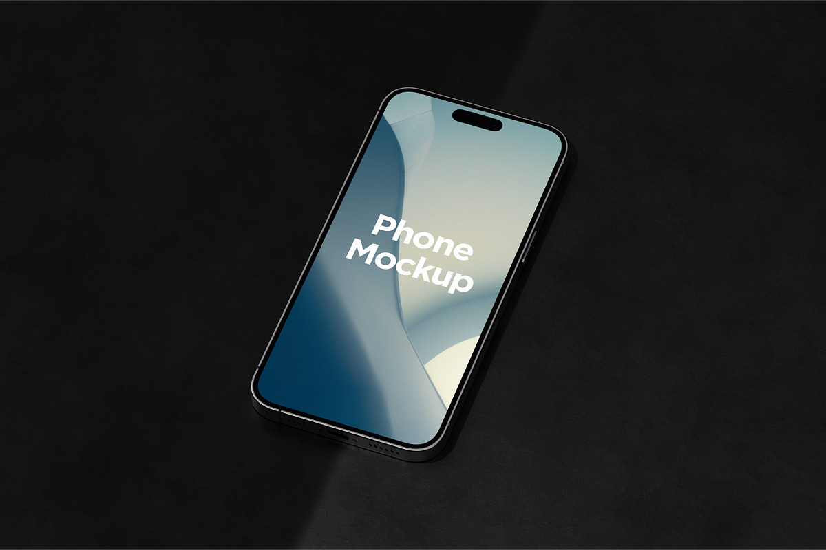4 Lying iPhone 14 Pro Max Mockups, an iPhone Mockup by DreamVisuals (Photo 4 of 4)