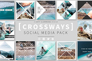 Crossways Social Media Template Pack, a Social Media Template by Katy Clemmans (Thumbnail 1 of 9)