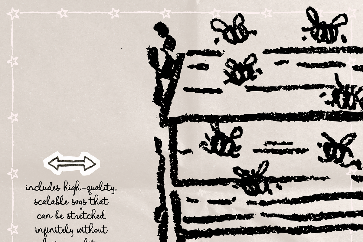 Bee Clipart, Beekeeping Doodles, an Object Illustration by The October Creative (Photo 3 of 6)