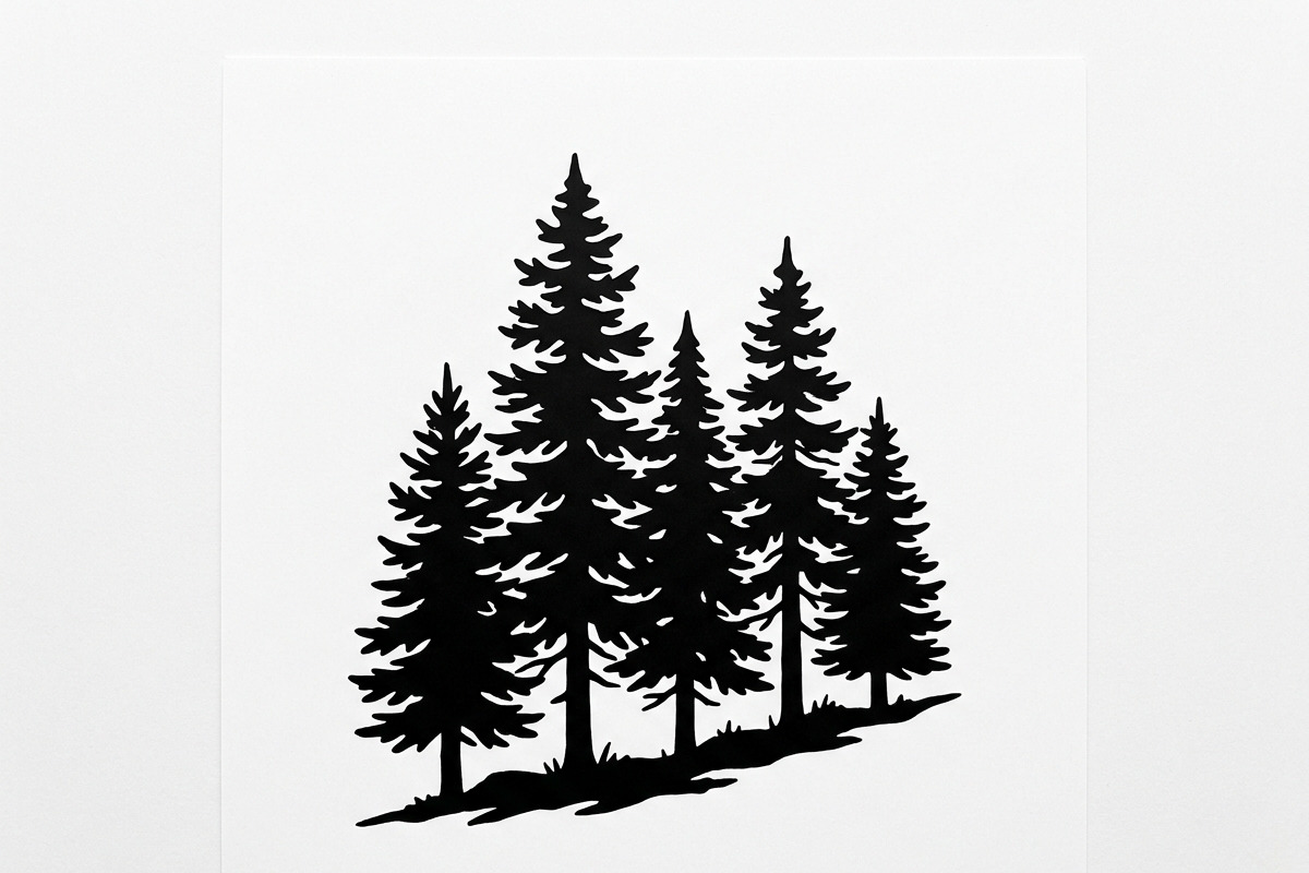Majestic Pine Trees SVG, a Finance Illustration by Amazin_art (Photo 39 of 41)