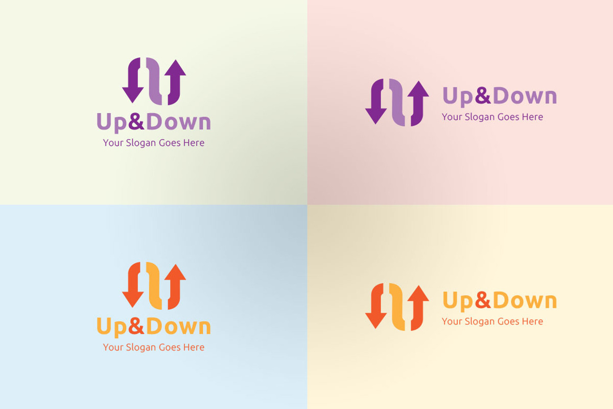 Up & Down Logo, a Branding & Logo Template by Dotnpix