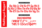 Disgored Blackleter Display Font, a Blackletter Font by Ronny Studio (Thumbnail 9 of 9)