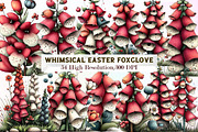 Whimsical Easter Foxglove Clipart, an Illustration by Sublimation Artist (Thumbnail 1 of 7)