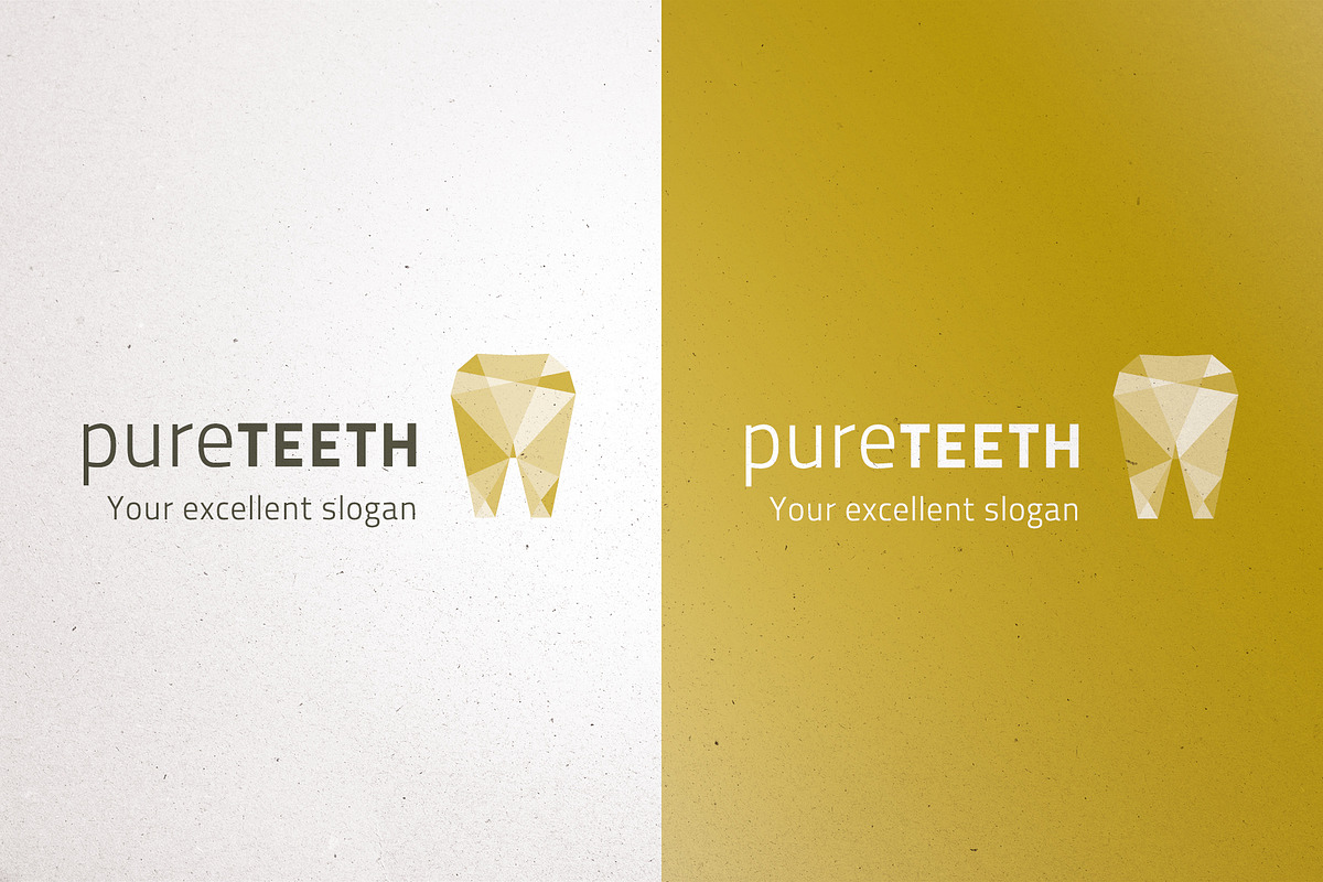 Elegant Tooth Logo – Polygon Style, a Branding & Logo Template by Elibee (Photo 2 of 5)