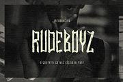 RUDEBOYZ FONT, a Font by ATV SHOP (Thumbnail 1 of 3)