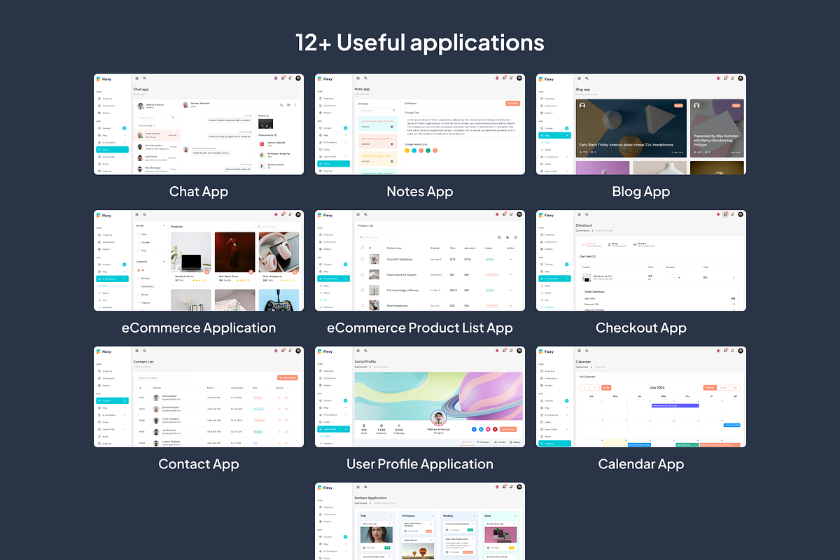 Flexy NuxtJs Admin Dashboard Theme, a Vue Template by WrapPixel (Photo 7 of 7)