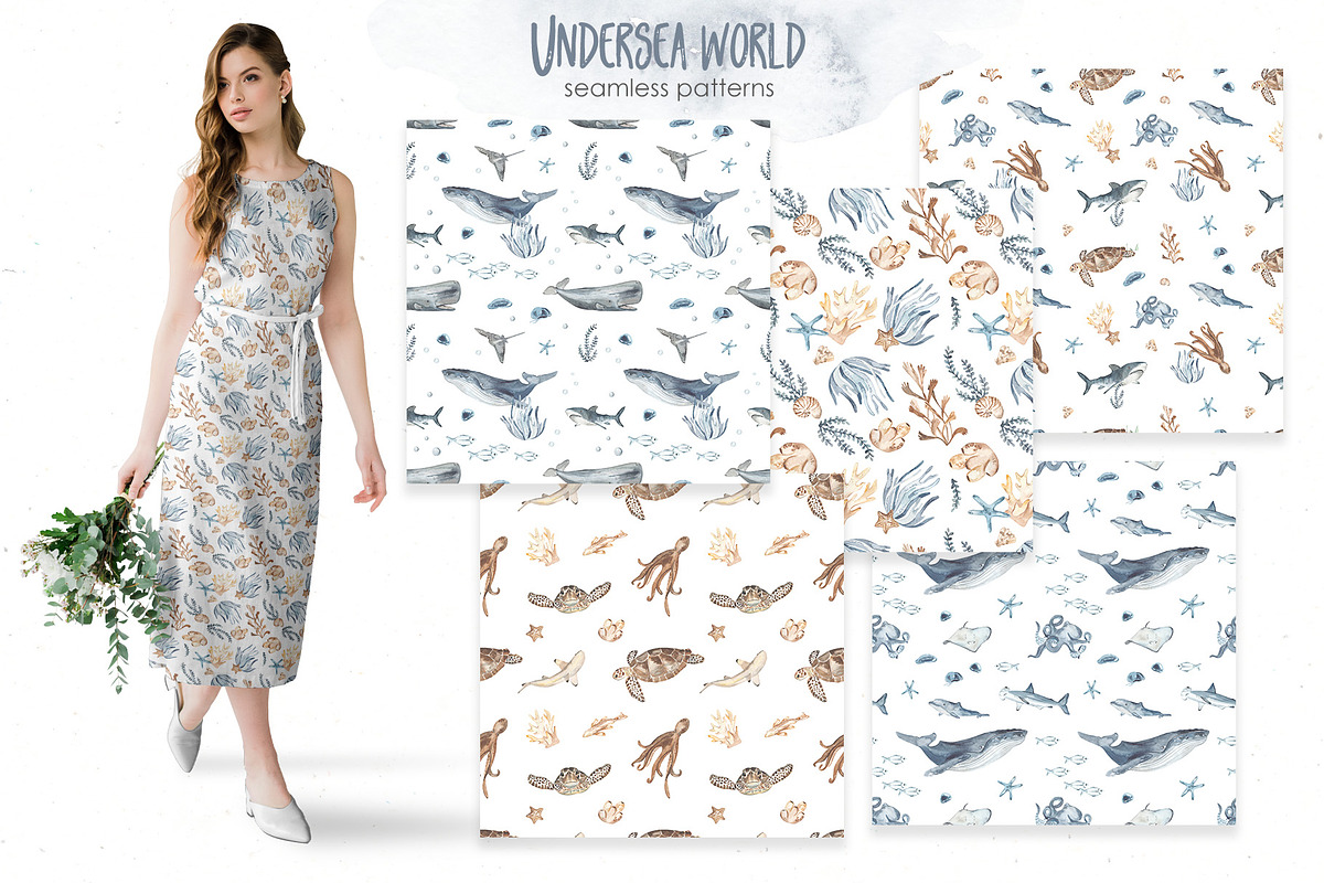Undersea world Watercolor Part II, an Animal Illustration by Marina Ermakova (Photo 11 of 13)