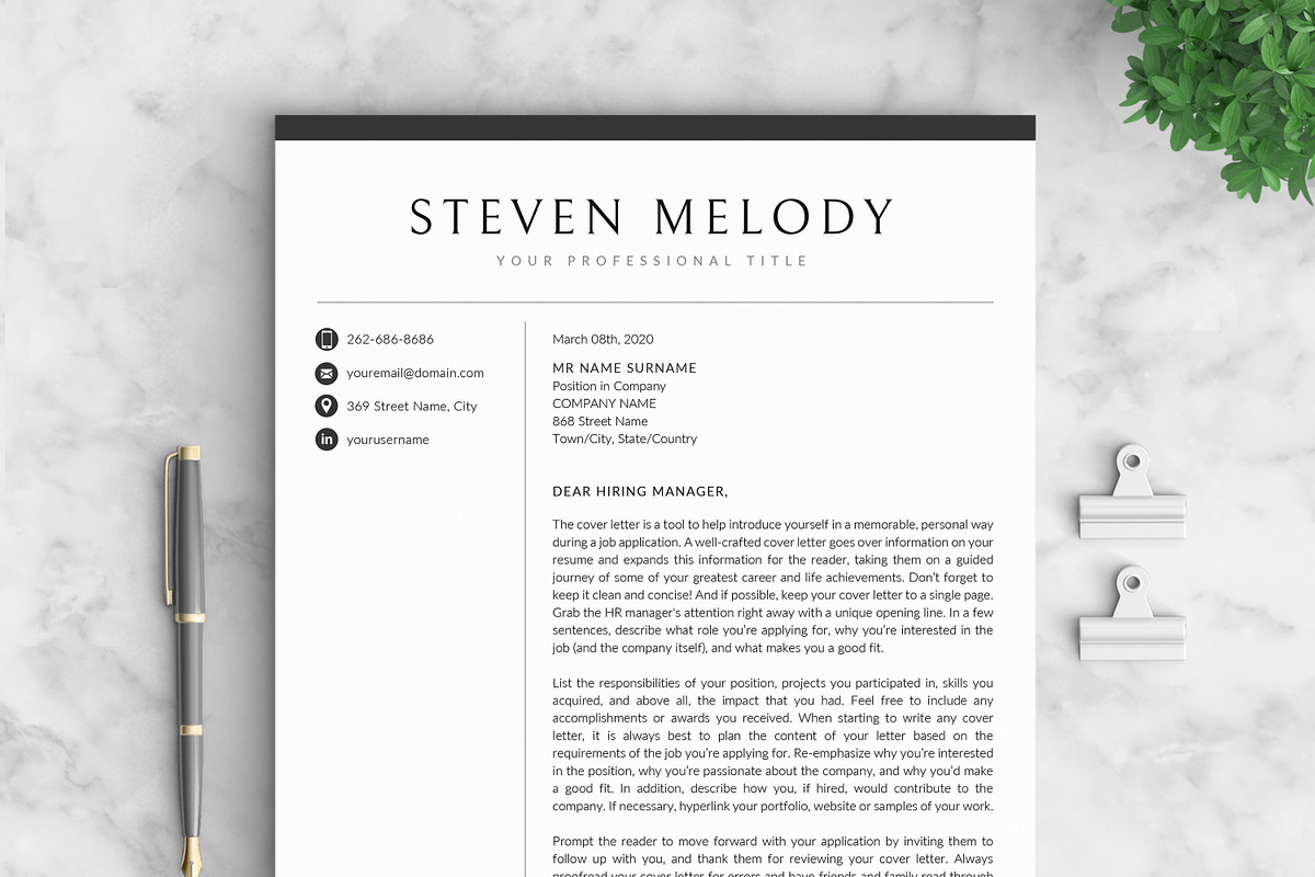 Resume/CV - The Melody, a Resume Template by CreativeLandStudio (Photo 5 of 9)
