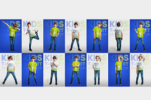 Kids T-Shirt PSD Mockups Bundle