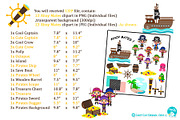 Digital Clipart Ahoy Mates, a Decorative Illustration by Cozy Cat Design (Thumbnail 2 of 3)