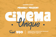 Cinema Unique a Handwritten Font Duo, a Handwritten Font by Rasiorise Studio (Thumbnail 1 of 11)