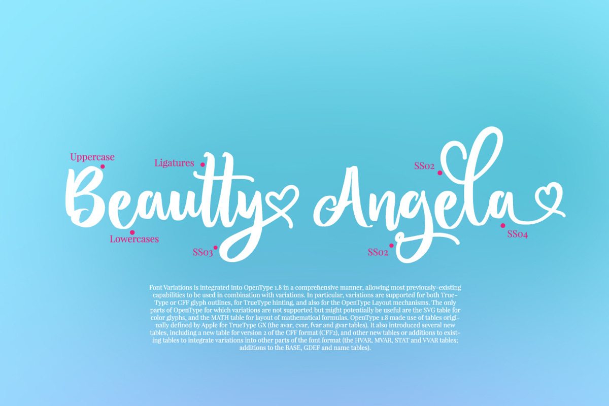 Bitten Amore - Script Font preview 3