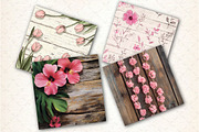 Flowers and Wood Digital pattern, a Pattern Graphic by Libby Wishes (Thumbnail 4 of 7)