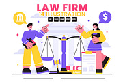 14 Law Firm Services Illustration, a Finance Illustration by denayunebgt (Thumbnail 1 of 5)