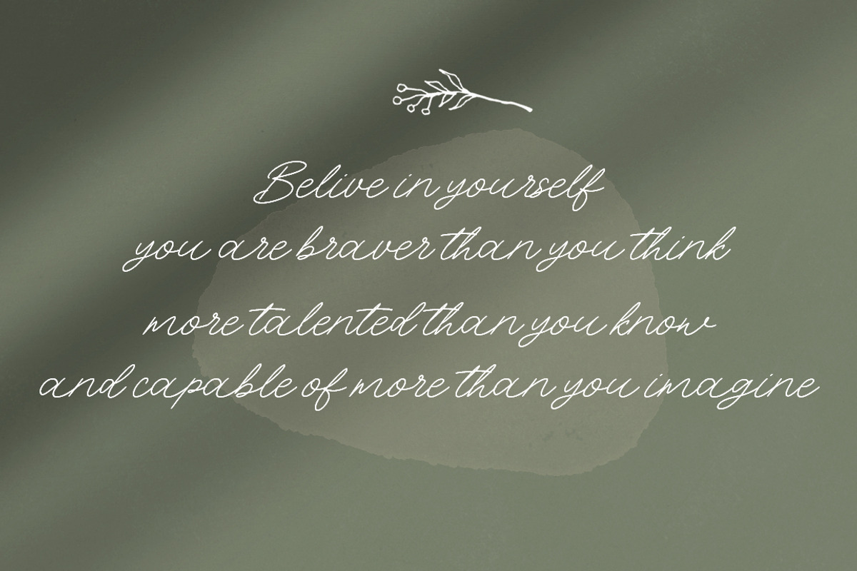 Belistha, a Script Font by Romiecreative (Photo 3 of 7)