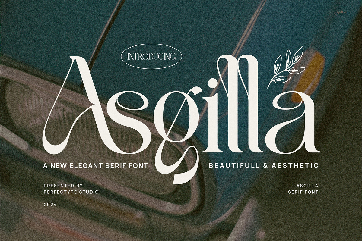 Asgilla Elegant Serif Font Typeface, a Serif Font by Perfectype (Photo 1 of 6)