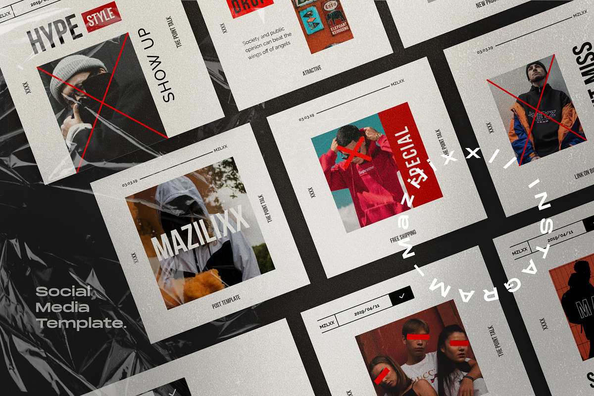 MAZILLAX - Social Media Kit Bundle, a Social Media Template by Dirtytemp Studio (Photo 1 of 14)