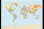 Political World Vector Map, an Illustration by Cartorical (Thumbnail 9 of 9)