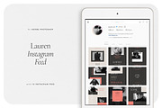 LAUREN Instagram Feed, a Social Media Template by Aprilea (Thumbnail 1 of 7)