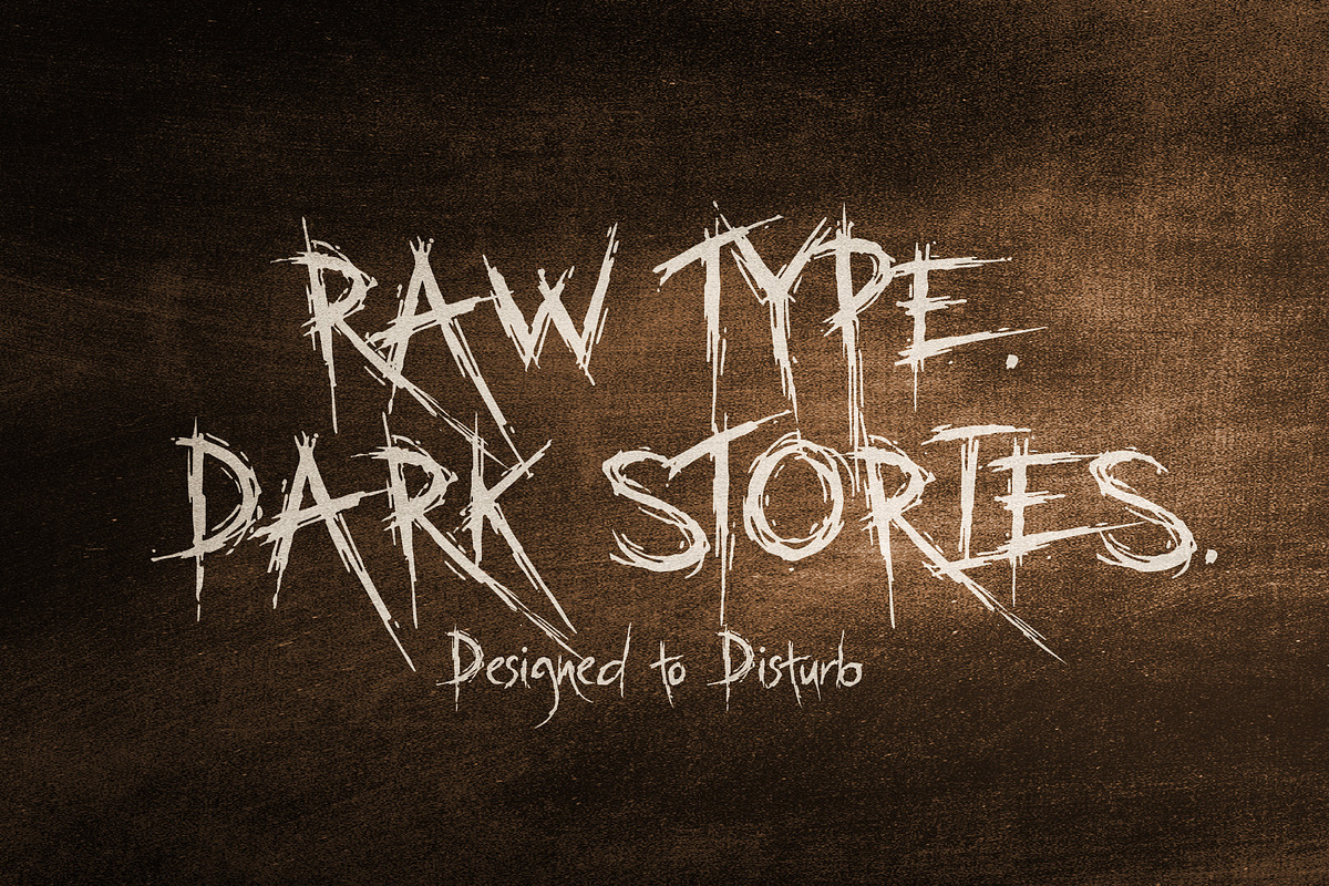 Horaz Genic - Raw Grunge Horror Font, a Handwritten Font by HypeWorksCo (Photo 5 of 15)
