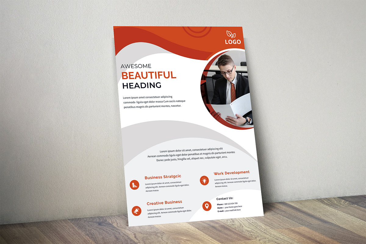 Corporate Business Flyer Template, a Flyer Template by UI_Expert (Photo 2 of 3)