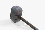 Thor Hammer Low Poly PBR, an Object 3D Model by Daniel Mikulik (Thumbnail 5 of 8)
