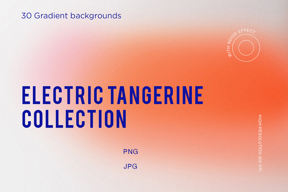 30 Electric Tangerine Gradients, a Texture Graphic by Olha Kozachenko (Photo 1 of 9)