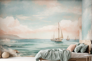 Seascape Wall Mural & Wallpaper