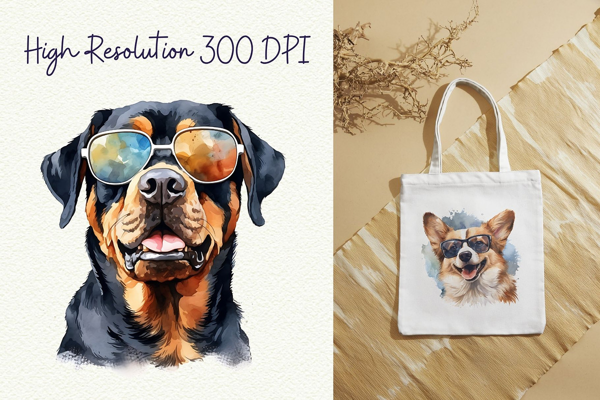 Cool Dog Breeds Clipart, an Object Graphic by Anna Design Studio (Photo 3 of 7)