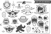 24 in 1 Ice Hockey design elements, an Illustration by Hadanello88 (Thumbnail 1 of 5)