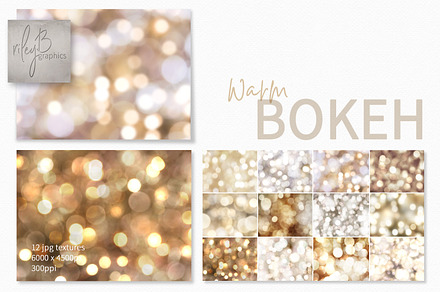 Warm Bokeh Textures, a Texture Graphic by rileyBgraphics