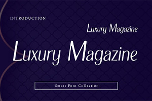 Luxury Magazine, a Font by Wow Magic