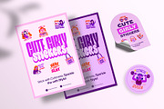 Flat Cute Girly Stickers Set, an Emoji Icon by Creative Stall (Thumbnail 4 of 8)