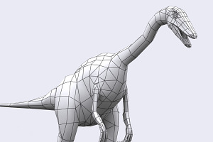 3DRT - Dinosaurs - Compsognathus