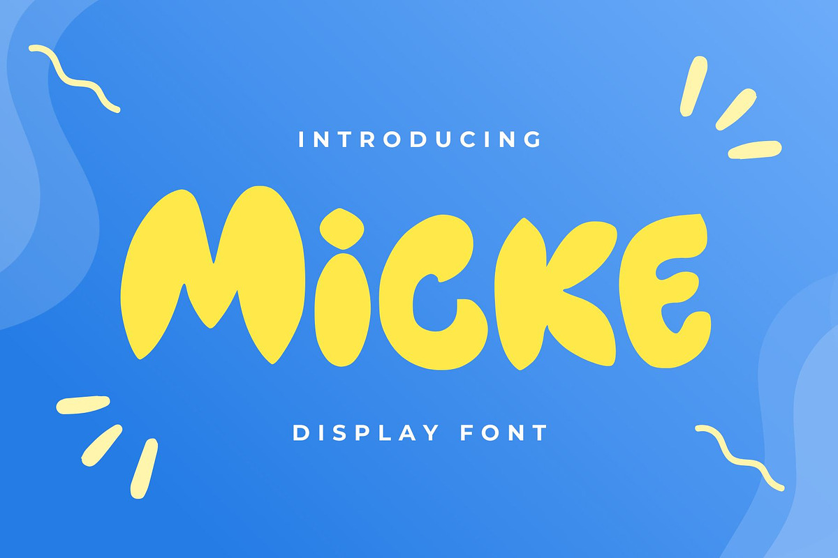 Micke - Display Font, a Handwritten Font by alifryanzulfikar (Photo 1 of 8)